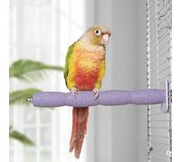 YOOSO WING Parrot Perch Birds Nail File Perch Abrasive Surface Ceramic Paw Grinding Stick - Bird Nail File - for Parrots, Budgies, Parakeets, and Cockatiels Bird Cage Accessory (Purple, 7.8Inch)