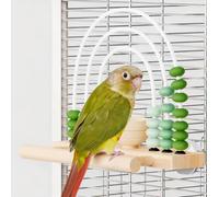YOOSO WING Wooden Foraging Bird Toy with Treat Box & Abacus Beads