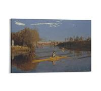 YOOSONG American Realist Painter Thomas Eakins Max Schmitt Poster Artworks Canvas Poster Wall Art Prints Home Modern Decor 16x24inch(40x60cm)