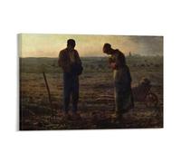 YOOSONG French Realist Painters Jean Francois Millet The Angelus Poster Canvas Wall Art Poster Decorative Modern Home Print Picture Artworks Posters 08x12inch(20x30cm)