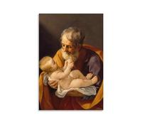 YOOSONG Guido Reni Joseph And The Christ Child in His Arms Poster Home Decor Poster Wall Art Hanging Picture Print Decorative Painting Posters 16x24inch(40x60cm)