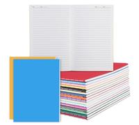 Yoosso 16 Pack A5 Notebook, Lined Notebooks 32 Pages Colorful Notepad Plain Notebook for Writing and Note-Taking