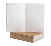 Yoosso 16 Pack A5 Notebooks, 21×14cm Note Pads Kraft Cover 32 Pages Each Lined Notebooks for Note-Taking, Diary Writing, Lecture Notes, To-Do Lists