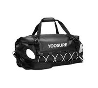 YOOSURE 60L Dual-opening Waterproof Duffel Bag Motorcycle Dry Bag, Waterproof Zippered & RollTop Travel Bags with Straps & Handles for Kayaking Rafting Boating Canoeing Camping (Stealth Carbon, 60L)