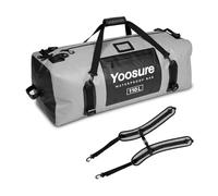 YOOSURE Waterproof Duffel Bag, 110L - Marine Dry Bag with 700D PVC & Airtight Zipper, Extra Large Duffel Bag for Camping, Rafting, Kayaking, Boating, Car Roof Storage, gray, 35.43 × 13.78 × 13.78