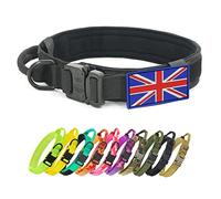 YoothBro K9 Military Dog Collar - Adjustable Nylon Collar with Heavy Duty Metal Buckle for Medium Large Dogs XL