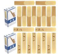 Yootones 10Pcs Alto Saxophone Sax Reeds 2.0/2.5/3.0 Bamboo Alto Sax Reeds for Alto Saxophon Sax (Strength 3)