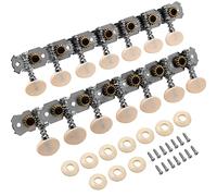 Yootones 14 String Guitar Metal Tuning Pegs Machine Heads Tuning Keys 7R7L Tuners 1:15 Compatible with 14 String Guitars