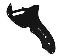 Yootones 1Pcs Guitar Scratch Plate Thinline Tele Pickguard Compatible with 69 Telecaster Telecaster Thinline Re-issue Guitar Part (3Ply Black)