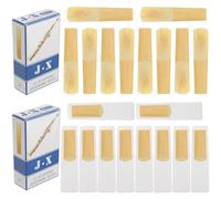 Yootones 20Pcs Soprano Saxophone Sax Reeds Size 2.5 Strength 2 1/2 Soprano Saxophone Reeds Bamboo Sax Reeds for Soprano Saxophone Sax