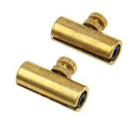Yootones 2Pcs Metal Adjustable Cello Wolf Tone Eliminator Wolf Tone Mute Suppressor Tube Compatible with Cello Mounting Accessories (Gold)