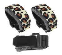 Yootones 3PCS Guitar String Mute Damper Guitar String Cover Tape Fingerboard Mute Tape Compatible with Guitar Bass Musical Instrument (Leopard print)