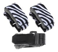 Yootones 3PCS Guitar String Mute Damper Guitar String Cover Tape Fingerboard Mute Tape Compatible with Guitar Bass Musical Instrument (Black White Stripe)