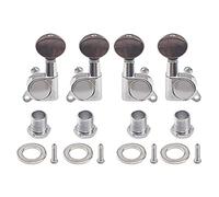 Yootones 4Pcs Ukulele Tuner Tuning Pegs Keys 2L2R Machine Heads Set Compatible with 4 String Ukulele Guitar (Red Pearl)