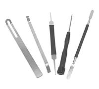 Yootones 5Pcs Woodwind Instrument Repair Tool Clarinet Spring Hook Double Headed Flat Pad Sound Hole Tool Compatible with Sax Repair Tool