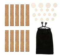 Yootones Clarinet Repair Kit, B Flat Clarinet Cork Sheet & Pads, 27Pcs Clarinet Instrument Accessories, Compatible with Clarinet Instrument Repair, Replacement Kits