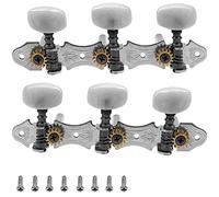 Yootones Classical Guitar String Tuning Peg Tuners Machine Heads Tuning Keys Pegs 3L3R 1:14 Compatible with Classical Guitar