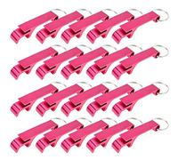 Yootop 20 Pcs Antler Design Bottle Opener Keychain Pendants, Aluminum Portable Keyring Beer Bottle Opener Pocket Small Bar Claw Beverage Multi-functional Tool, Fuchsia
