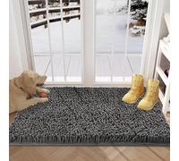 YOOTUKL Chenille Doormat 90X150CM Indoor Non Slip Dirt Trapper Quick Dry Soft Microfiber Durable Rubber Backing Outdoor Mats for Front Back Door, Entryway, Hallway, Kitchen,Bathroom