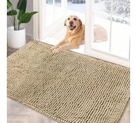 YOOTUKL Chenille Doormat Indoor Muddy mats for dogs Washable Rug Non Slip Dirt Trapper Quick Dry Soft Microfiber Durable Rubber Backing Bathroom Rugs