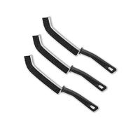 YOOUMI 3 Pack Crevice Cleaning Brush，Groove, Window Rail, and Tile Gap Cleaning Tools, Thin Cleaning Brushes, Hard Brushes, Suitable for Cleaning Kitchens, Bathrooms, Toilets, and Other Places (Black)