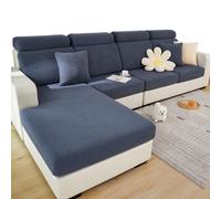 Yoovat Magic Sofa Covers Magic Sofa Couch Covers 2023 New Wear-Resistant Universal Sofa Cover Stretch for Sectional Slipcovers (Texture-Dark Gray,Large Single Seat Cover)