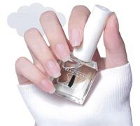 Yoowan 2 In 1 Water-Based Clear Nail Polish, Top Coat & Base Coat, Quick Dry, Long Lasting, Non-Toxic, Natural Ingredients, 10 ml