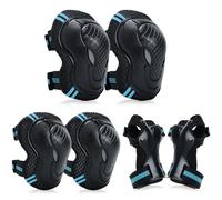 YOOXARMOR Adjustable Kids/Toddler/Children Knee Pads Elbow Pads Wrist Guards Set for 3-5-8 Years Boys Girls,Child Safety Protective Gear Set for Roller Skates,Bike,Cycling,Skateboard,Scooter