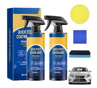 Yooyan 2 Pack Quick Effect Coating Agent for Cars, 3 in 1 High Protection Car Coating Spray, Coating Renewal Agent, Car Wax Polish Spray for Cars, Multifunctional Car Scratch Remover