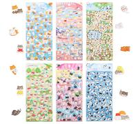 Yooyan 600+ Kawaii Sticker, Puffy Sticker, Sanrio Sticker, Waterproof, Perfect for Cell Phone Cases, Notebooks, Scrapbooking, 3D Puffy Stickers Set