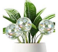 Yooyan Pack of 3 Self-Watering Bulbs, Automatic Plant Watering Balls, Slightly Iridescent Rainbow Colour Gradient, Water Dispenser for Plants, Watering Balls for Plants Indoor and Outdoor Use
