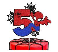 YOOYEH 1 PCS Party Cake Toppers, Cartoon Movie Themed Happy Birthday Party Supplies Decorations for Boys Girls Decorations (1th) (1th) (5th)
