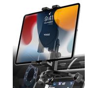 YOOZ CD Tablet Holder Height Adjustable, CD Slot Tablet Mount for Car [Telescopic Arm 4.7"] Vehicle CD Player Tray Cradle for iPad Pro Air Mini, Galaxy Tabs, iPhone, 4-12.9" Tablets & Phones