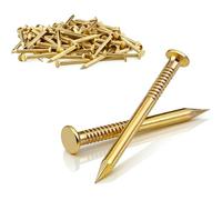 YOOZIYA 50 Pieces 20mm Masonry Nails Brick Steel Carbon Steel Point Tip Wall Cement Woodworking,Galvanised Concrete Wall Nails for Wood Masonry Picture Hanging