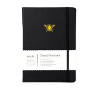 Yop & Tom Bee Dotted Notebook - With Extra Thick 160 GSM Paper and Grid Guide - Bullet Grid Journal - Charcoal