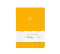 Yop & Tom Bee Lined Journal - Notebook With Beautiful Faux Leather Cover and Extra Thick 120 GSM Paper - Sunshine Yellow