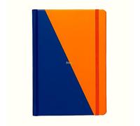 Yop & Tom Contrast Lined Journal - A5 Notebook - Navy & Orange
