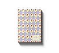 Yop & Tom Luxe Pattern Notebook - A5 lined softcover journal with intricate floral pattern and gold foil details - Lilac