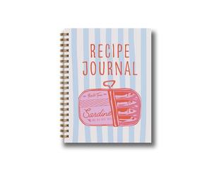 Yop & Tom Recipe Journal (A5) - Write Your own Recipe Book - Family Cookbook - Pink Sardines
