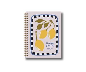 Yop & Tom Recipe Journal (A5) - Write Your own Recipe Book (Lemons)