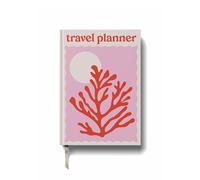Yop & Tom Red Coral Travel Planner - Vacation Planner with 7 Trips, Budget, Accommodations, Space for Journaling, Memories and More