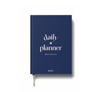 Yop & Tom Undated Daily Diary (A5) - Productivity Planner - Weekly and Daily Organizer with Time Slots - 22 Weeks - Navy