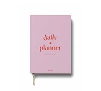Yop & Tom Undated Daily Diary (A5) - Productivity Planner - Weekly and Daily Organizer with Time Slots - 22 Weeks - Pink and Red