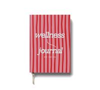 Yop & Tom Wellness Journal - Self Care Journal & Mindfulness Diary, Gratitude Notebook, 192 Pages Hardcover, Pink Stripes