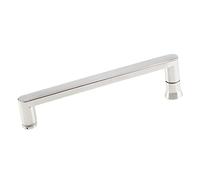 Yopappol Bathroom Door Handle, Stainless Steel Polished Single-Sided Glass Door Pull Handle, Shower Sliding Door Handles, 300mm/600mm Hole Centres Optional (Size : 400mm)