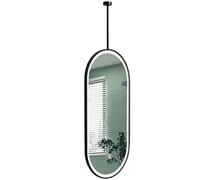 Yopappol Ceiling Hanging Boom Vanity Mirrors, Black Led Bathroom Mirror with Lights, Wall Mounted Suspended Mirror - 40cmx60cm, 40cmx70cm, 50cmx60cm, 50cmx70cm(50cmx70cm)
