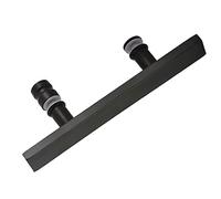 Yopappol Stainless Steel Glass Door Handle, Shower Enclosure Push-Pull Door, Polishing Bathroom Door Armrest Glass, Black