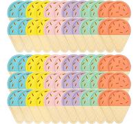 Yopay 60 Pieces Ice Cream Party Plates, 10'' Disposable Appetizer Plates for Cake, Dessert, Fruit, Birthday Party Summer, Sweet Cute Popsicle Themed Plates for Celebration Dinner Picnic