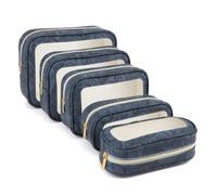 YOPCDJ 5PCS Baby Diaper Bag, Dark Blue