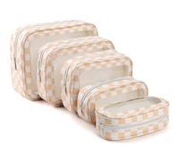 YOPCDJ 5PCS Diaper Bag Organizer Pouch Set, TSA Approved Toiletry Bag，Clear Waterproof TPU Makeup Bag Set Travel Organizer Bags for Women and Kids